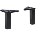 FUßSET  10 cm  - Schwarz, MODERN, Kunststoff (10cm) - Xora