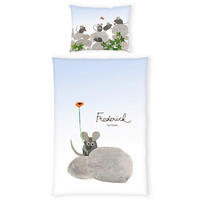 DETSKÉ OBLIEČKY FREDERICK 140/200 cm  - modrá/sivá, Konventionell, textil (140/200cm)