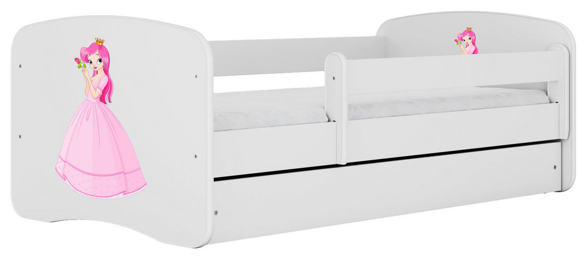 KINDER-/JUNIORBETT - Birkefarben/Weiß, MODERN, Holz/Holzwerkstoff (80/160cm) - MID.YOU