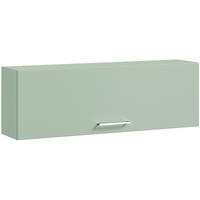 HÄNGEELEMENT in Salbeigrün   - Edelstahlfarben/Salbeigrün, Design, Holzwerkstoff/Metall (100/34/26,9cm) - Cantus