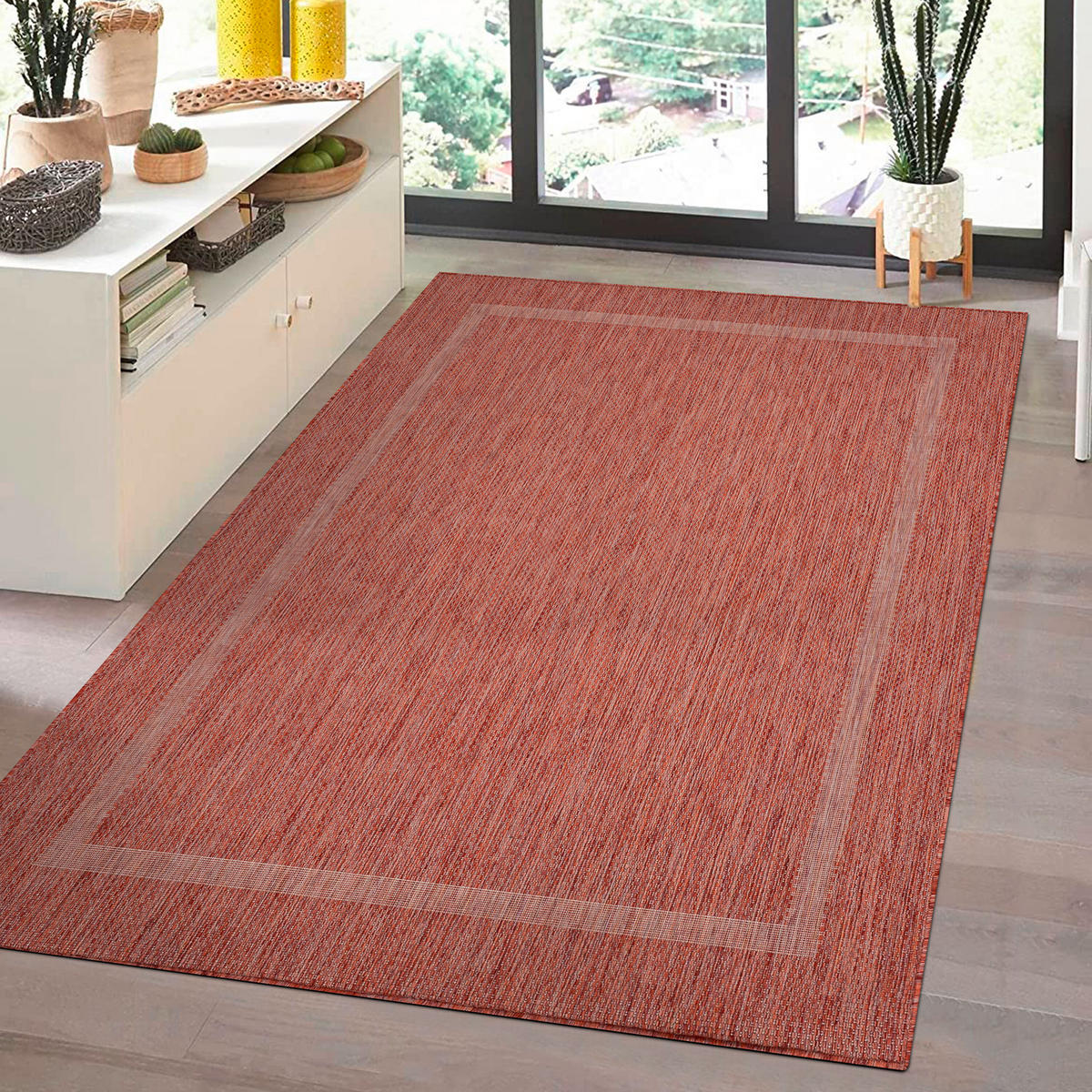 FLACHWEBETEPPICH 120/170 cm Relax Rot  - Rot, Basics, Textil (120/170cm) - Novel