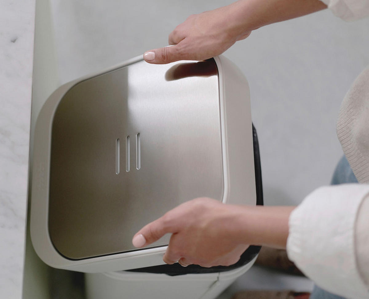 KOŠ ZA SMETI - siva, Basics, kovina (28/68,4/39,8cm) - Joseph Joseph