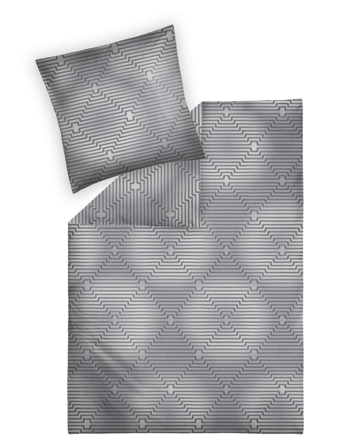 BETTWÄSCHE Atelier Flanell 135/200 cm  - Silberfarben, Design, Textil (135/200cm) - Estella
