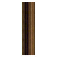 AKUSTIKPANEEL Zebrano foliert Braun 57.25/1.9/240 cm  - Braun, KONVENTIONELL, Holzwerkstoff/Textil (57.25/1.9/240cm)