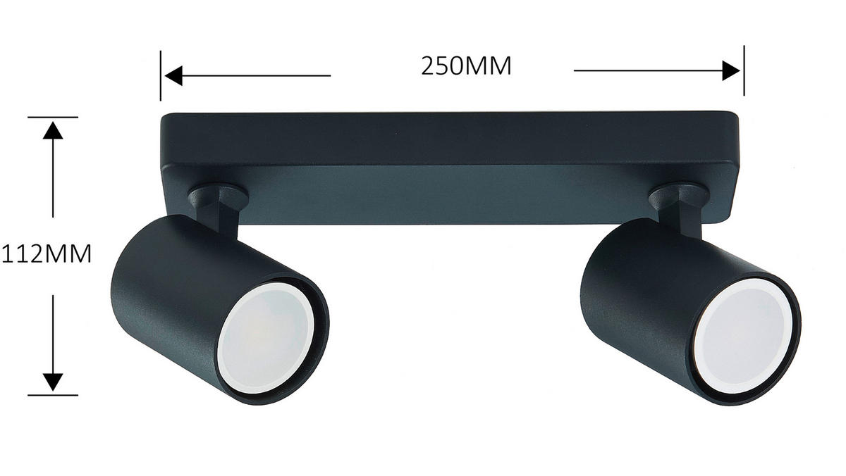 STRAHLER - Schwarz, Konventionell, Metall (8/25/6cm)