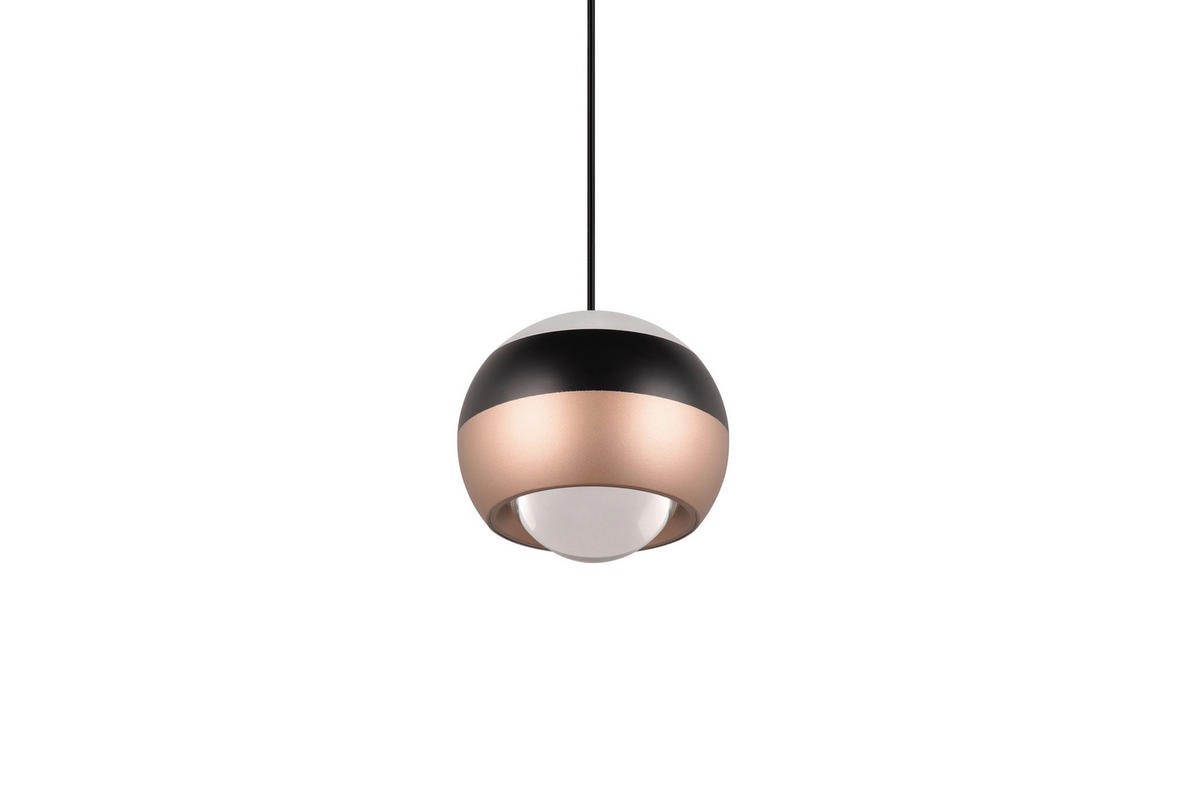 ZÁVESNÉ LED SVIETIDLO, 15,5/200 cm  - čierna, Design, kov (15,5/200cm) - Trio Leuchten