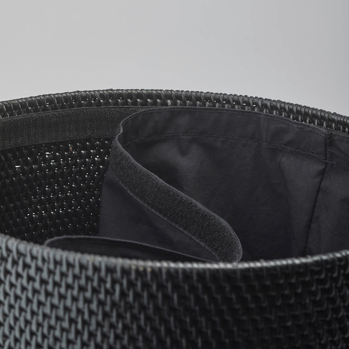 WÄSCHEKORB - Schwarz, Basics, Textil (35/63cm) - Aquanova