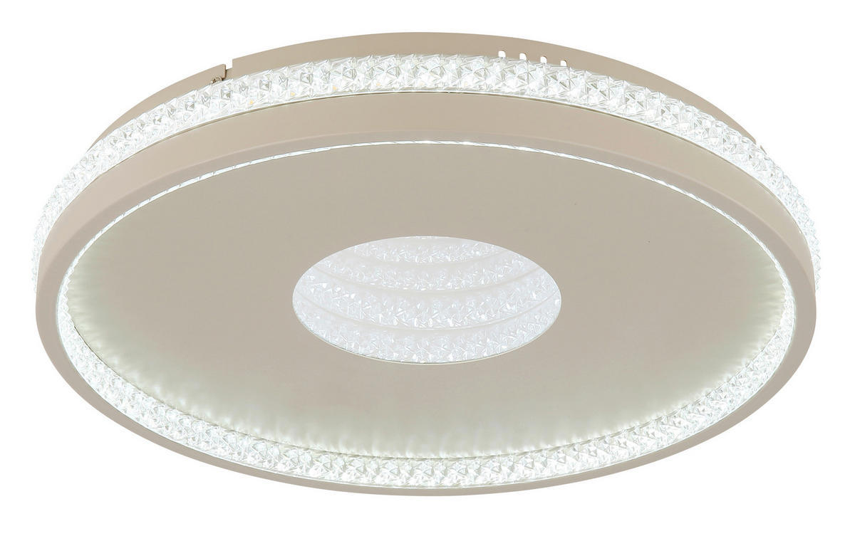 STROPNÍ LED SVÍTIDLO, 41/6.5 cm  - čiré/pískové barvy, Design, kov/plast (41/6.5cm) - Globo