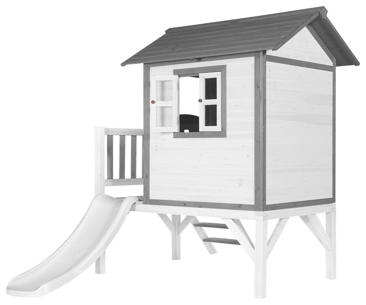 SPIELHAUS 240/189/167 cm  - Weiss/Grau, Konventionell, Holz/Kunststoff (240/189/167cm)