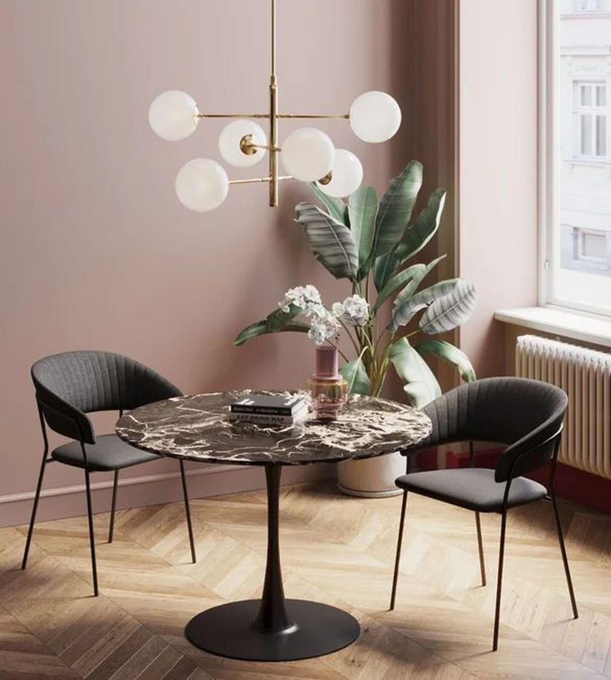 ESSTISCH in Holzwerkstoff 110/110/72 cm  - Schwarz/Braun, Design, Holzwerkstoff/Metall (110/110/72cm) - Kare-Design