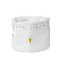 BROTKORB 17/12 cm  - Weiss/Goldfarben, Basics, Textil (17/12cm) - Räder