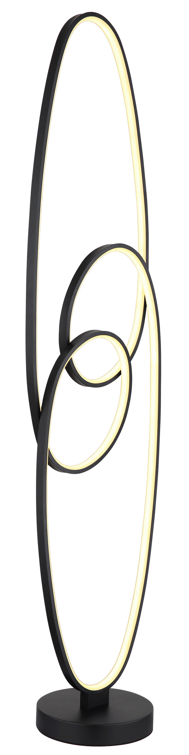 LED-STEHLEUCHTE SPIRA 29/20/122 cm   - Schwarz/Weiß, Design, Kunststoff/Metall (29/20/122cm) - Globo