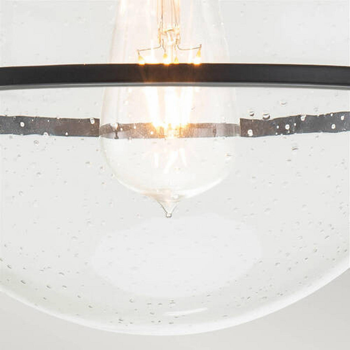STROPNA SVETILKA Elstead Somerset 28.2/31.8 cm   - črna, Design, kovina/steklo (28.2/31.8cm) - Elstead Lighting