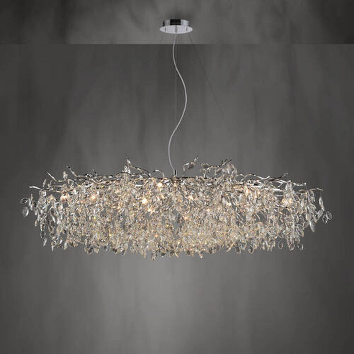 CANDELABRU - culoare crom, Design, plastic/metal (150/70/250cm)