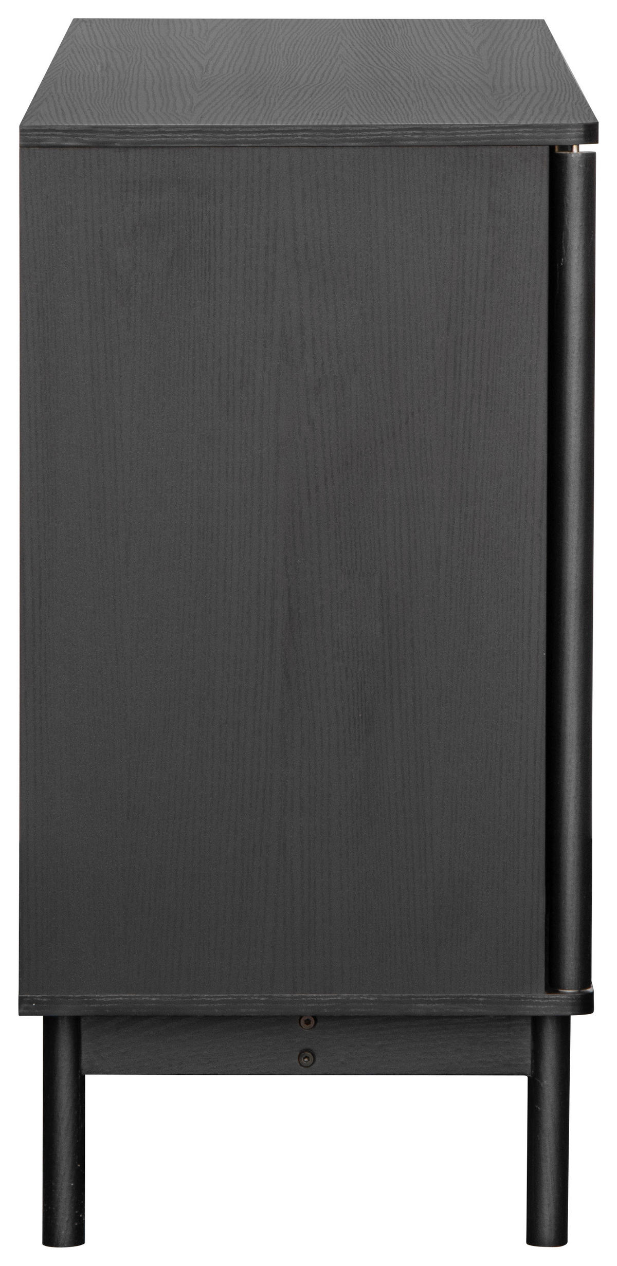 ŠIROKÁ KOMODA, čierna, 160/79/40 cm - číra/čierna, Design, kov/drevo (160/79/40cm) - MID.YOU