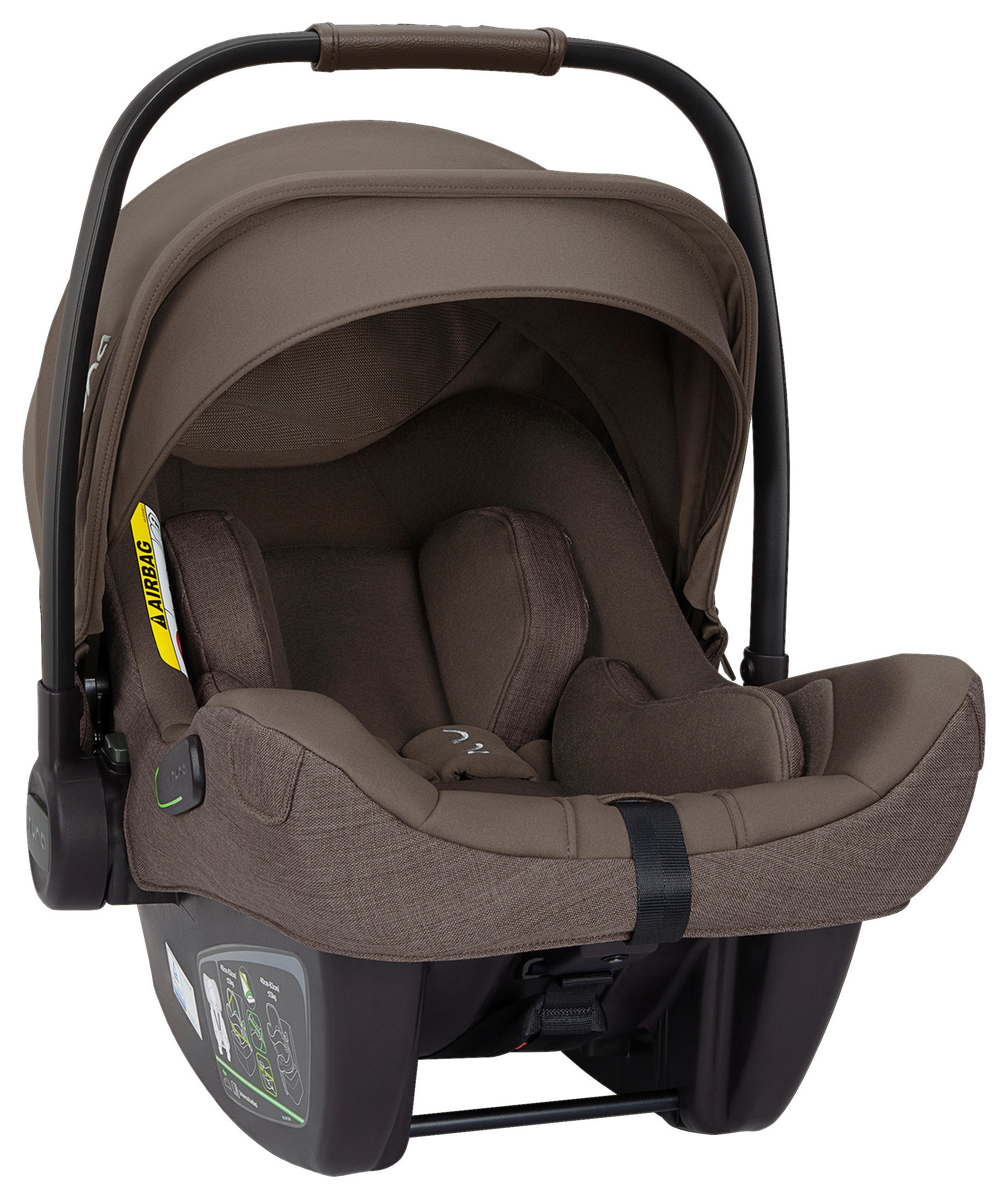 BABYSCHALE  PIPA NEXT Chestnut  - Graubraun/Grün, Basics, Kunststoff/Textil (44/59/67cm) - Nuna
