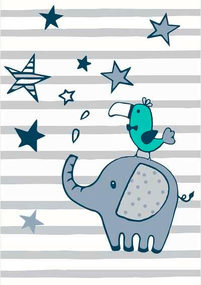 XXXL DETSKÝ KOBEREC, 120/170 cm, viacfarebná