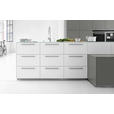 EINBAUKÜCHE   - Weiß/Grau, Design, Holzwerkstoff - Dieter Knoll