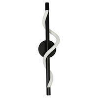 LED-WANDLEUCHTE Meleca  14.5/60/12 cm  - Schwarz, Design, Metall (14.5/60/12cm)