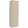 GARDEROBENSCHRANK  in 54/170/31 cm  - Eichefarben/Silberfarben, Design, Glas/Holz (54/170/31cm)
