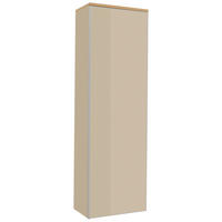 GARDEROBENSCHRANK  in 54/170/31 cm  - Eichefarben/Silberfarben, Design, Glas/Holz (54/170/31cm)