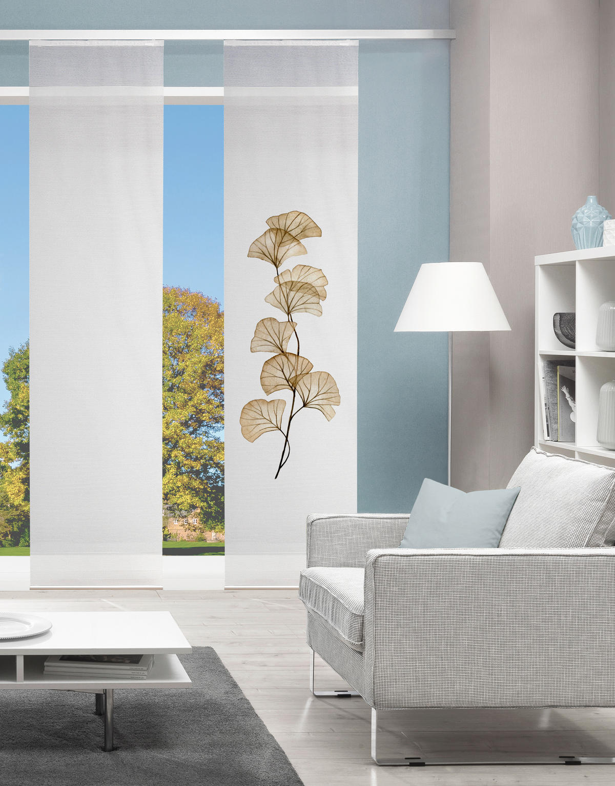 PANELOVÝ ZÁVĚS, 60/260 cm - pískové barvy, Natur, textil (60/260cm)