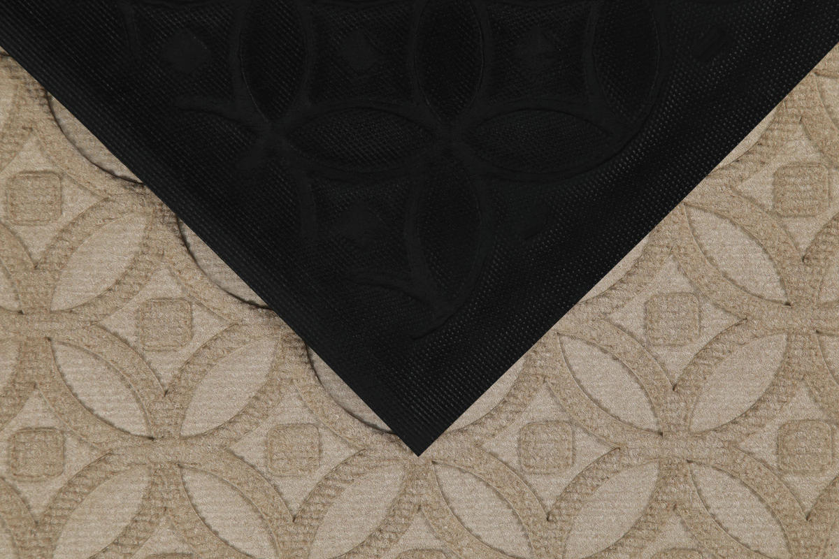 FUßMATTE 60/90 cm Midnight Mosaic  - Ecru, KONVENTIONELL, Kunststoff/Textil (60/90cm) - WECON HOME