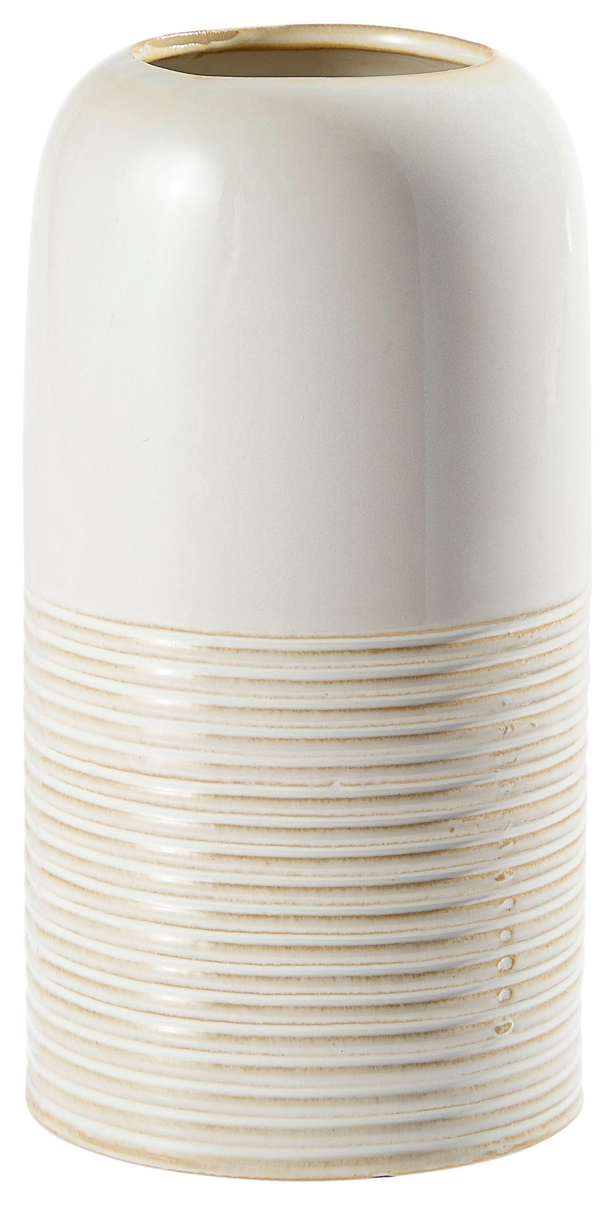 VASE 17.2 cm  - Weiß, Basics, Keramik (8,8/17,2cm)