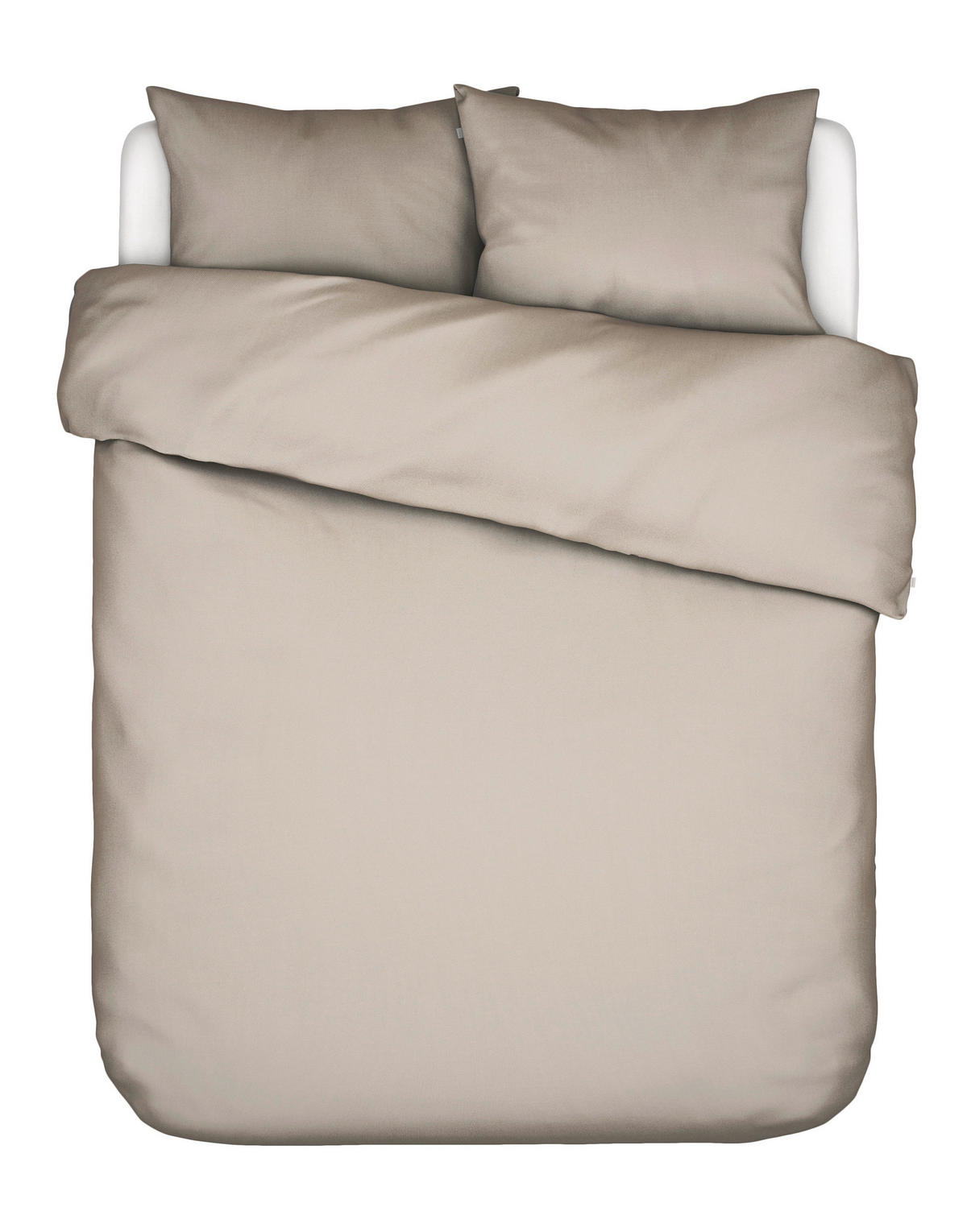 BETTWÄSCHE Satin 200/200 cm  - Alabasterfarben, Basics, Textil (200/200cm) - Essenza
