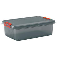 AUFBEWAHRUNGSBOX 39/18/59 cm     - Orange/Grau, KONVENTIONELL, Kunststoff (39/18/59cm)