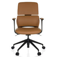 DREHSTUHL  - Schwarz, MODERN, Leder/Kunststoff (62/98-108/60cm) - MID.YOU