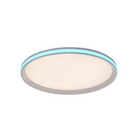 LED-DECKENLEUCHTE 45/45/6 cm  - Weiß, Basics, Kunststoff/Metall (45/45/6cm) - Just Light