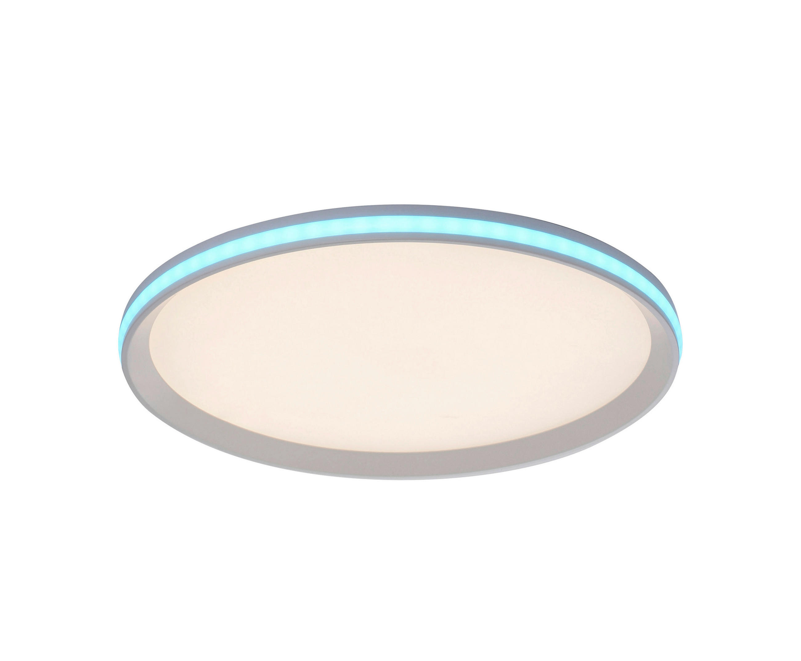 Just Light Led-Deckenleuchte Sinus Weiß 45x6x45 cm