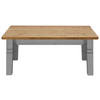 COUCHTISCH Kiefer massiv 120/78/46 cm rechteckig Grau, Laugenfarbig  - Laugenfarbig/Grau, ROMANTIK / LANDHAUS, Holz (120/78/46cm) - Boxxx