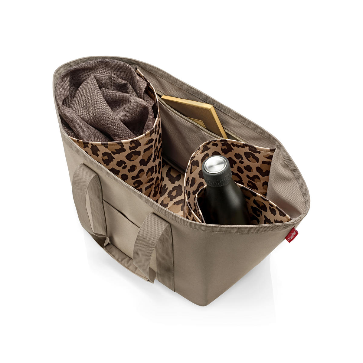 NÁKUPNÁ TAŠKA béžovohnedá - béžovohnedá, Basics, textil (51/31/23,5cm) - Reisenthel