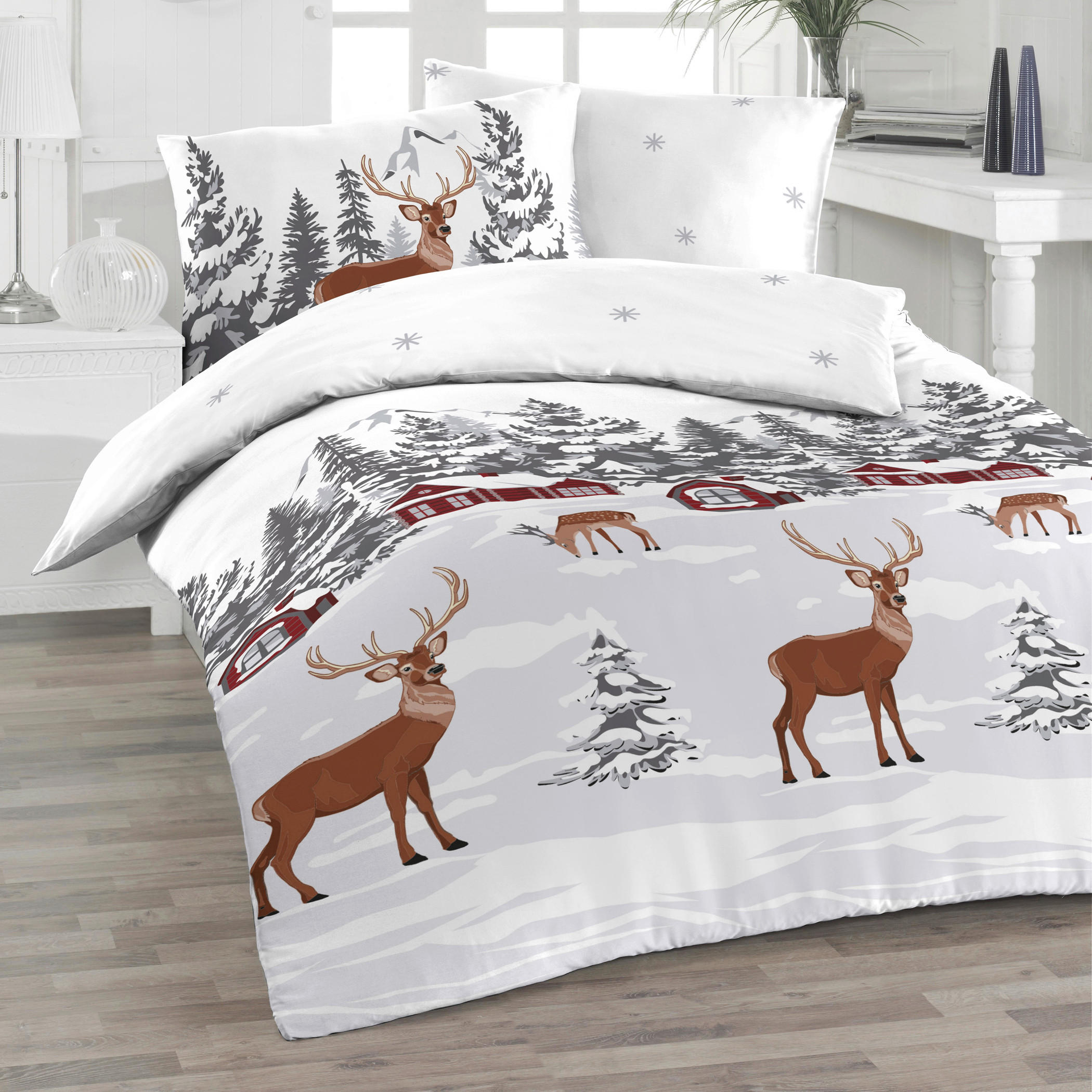 BETTWÄSCHE Flanell 140/200 cm  - Grau, Design, Textil (140/200cm) - Florella
