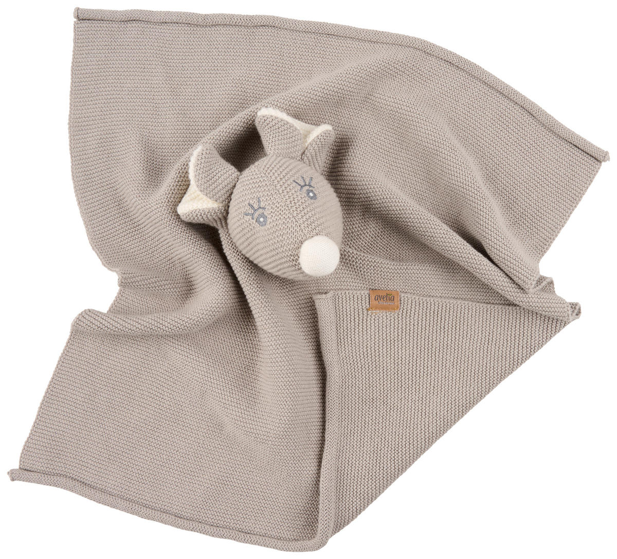 SCHMUSETUCH  - Elfenbein/Silberfarben, Natur, Textil (35/35cm) - Avelia