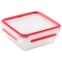 FRISCHHALTEDOSE 0,8 l  - Rot, KONVENTIONELL, Glas/Kunststoff (16,6/16,6/7cm) - Emsa