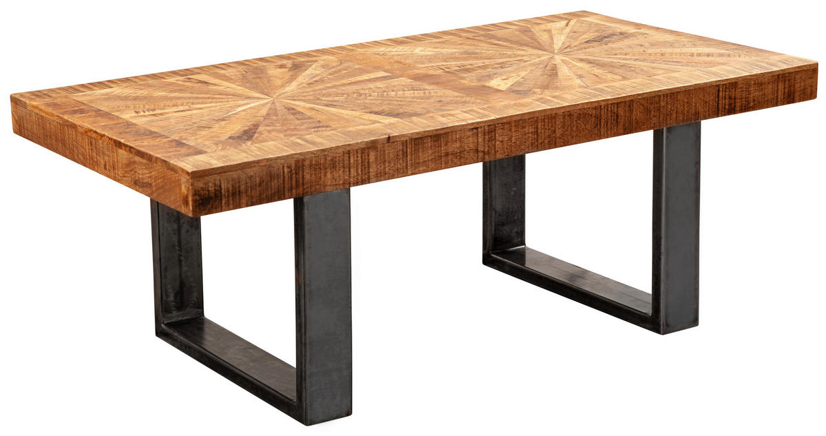 COUCHTISCH in Holz 105/55/40 cm  - Anthrazit/Naturfarben, Lifestyle, Holz/Metall (105/55/40cm) - MID.YOU