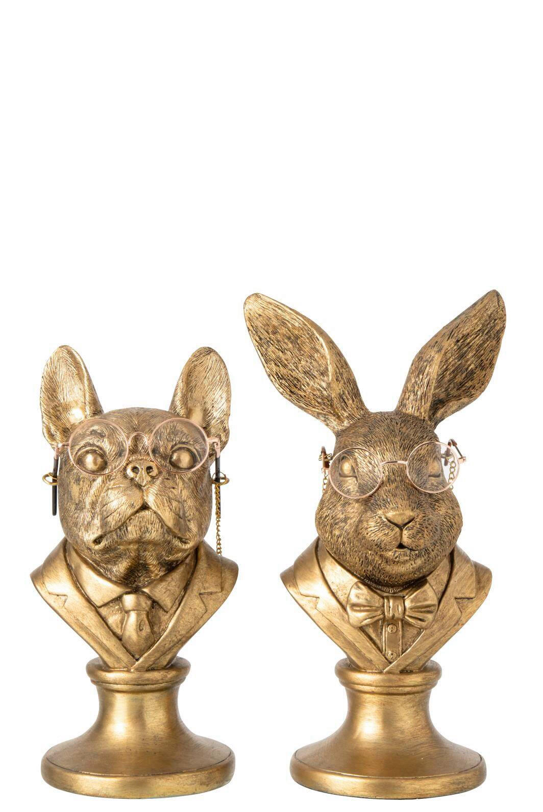 SKULPTUR - Goldfarben, Basics, Kunststoff (17/14/30cm) - Ambia Home