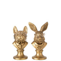 SKULPTUR - Goldfarben, Basics, Kunststoff (17/14/30cm) - Ambia Home