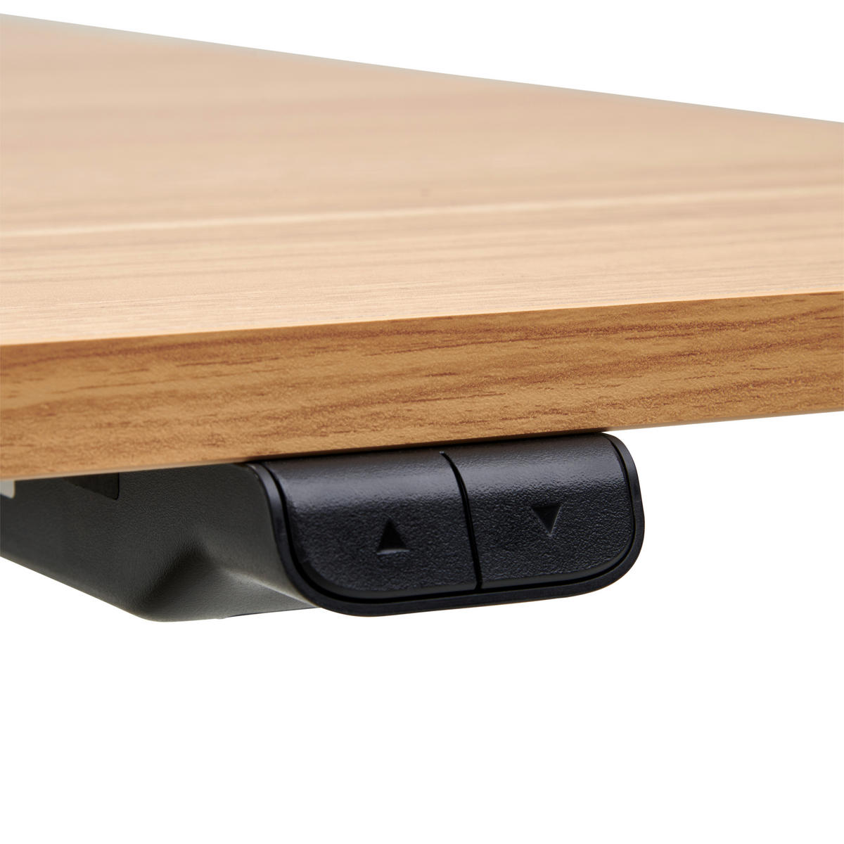 SCHREIBTISCH höhenverstellbar  - Eichefarben/Weiß, MODERN, Holzwerkstoff/Metall (160/73-123/80cm) - Livetastic