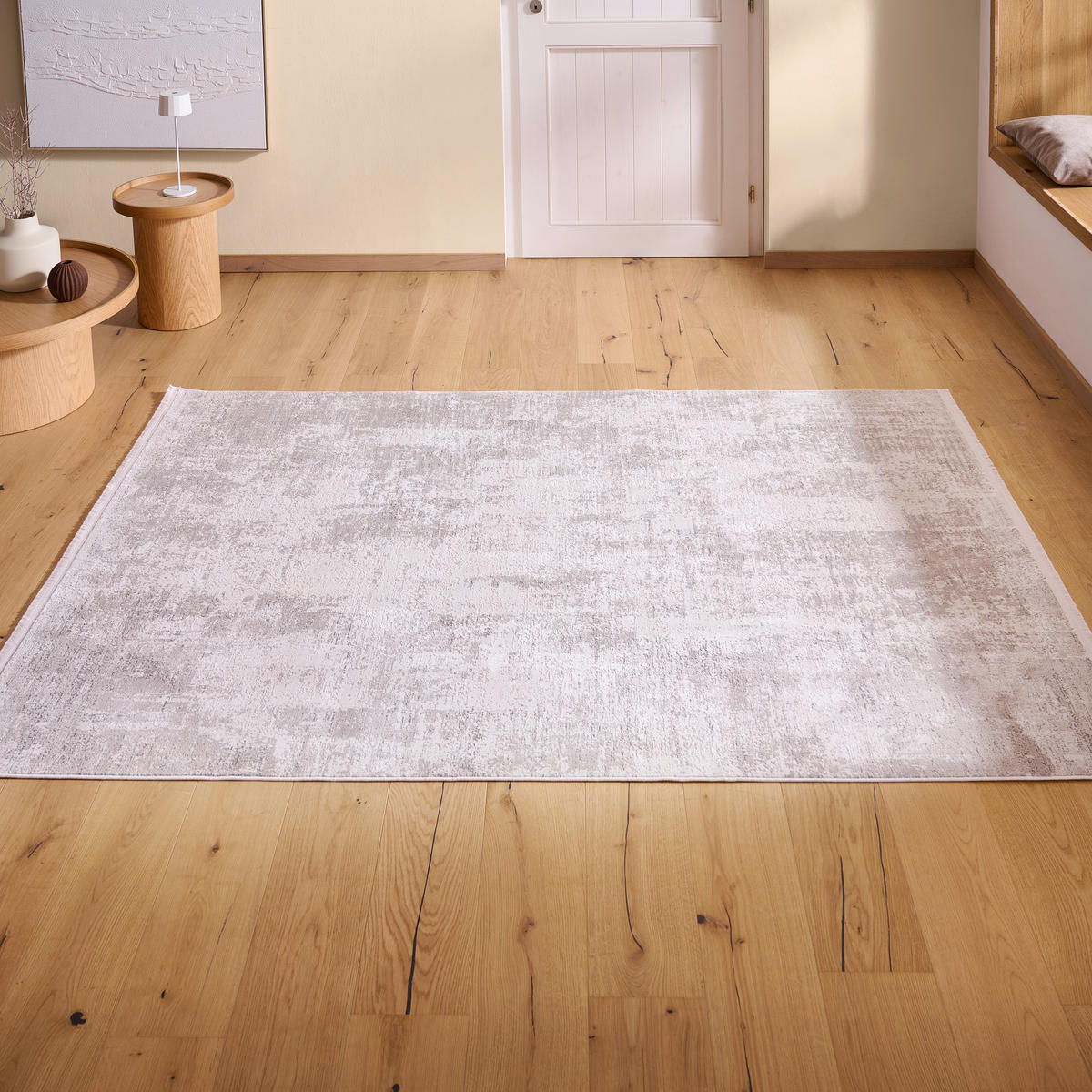 SZŐTT SZŐNYEG  ISABELLE FABIA  - ezüstszínű, Design, textil (80/150cm) - Dieter Knoll