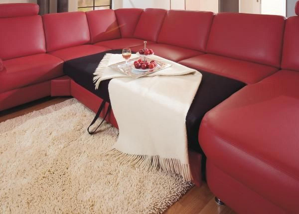 WOHNLANDSCHAFT Grau Echtleder  - Alufarben/Grau, KONVENTIONELL, Leder/Metall (165/329/239cm) - Beldomo Premium