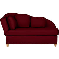 LIEGE in Chenille, Flachgewebe Bordeaux  - Bordeaux, LIFESTYLE, Holz/Textil (85/97/180cm) - Novel