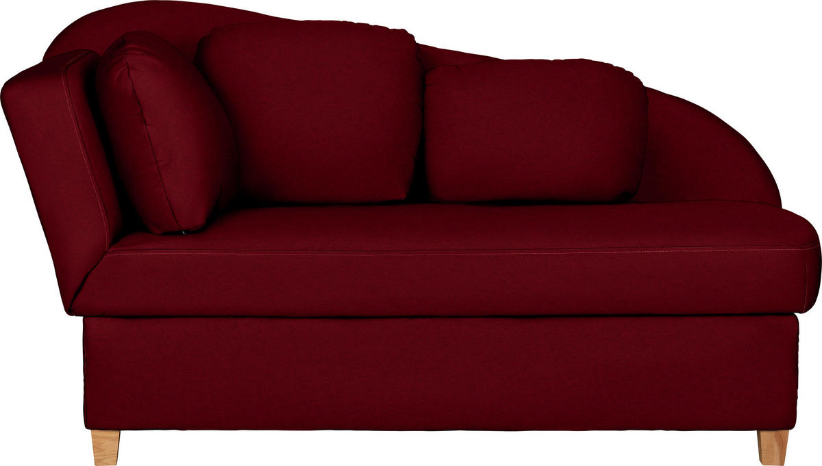 LIEGE in Chenille, Flachgewebe Bordeaux  - Bordeaux, LIFESTYLE, Holz/Textil (85/97/180cm) - Novel