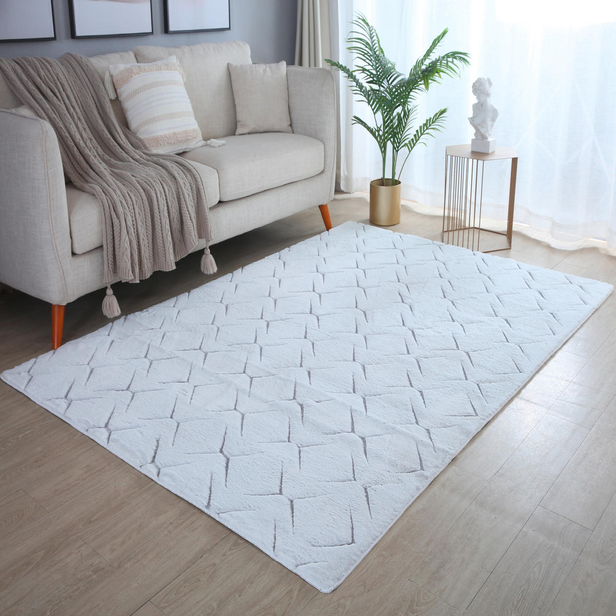 FLACHWEBETEPPICH 140/200 cm Vision Silberfarben  - Silberfarben, Basics, Textil (140/200cm) - Novel