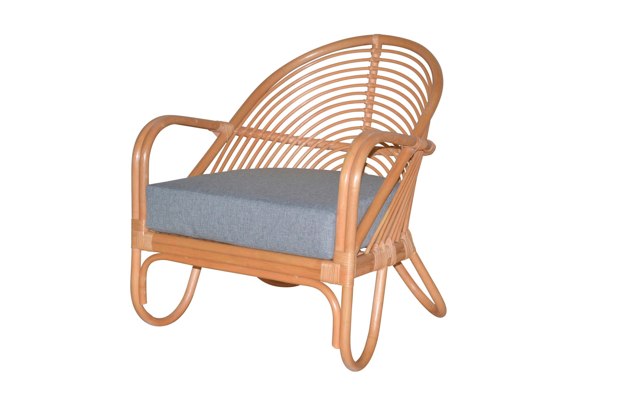 RELAXSESSEL Flachgewebe Sitzkissen    - Honig, Natur, Holz/Textil (72/70/80,5cm) - MID.YOU