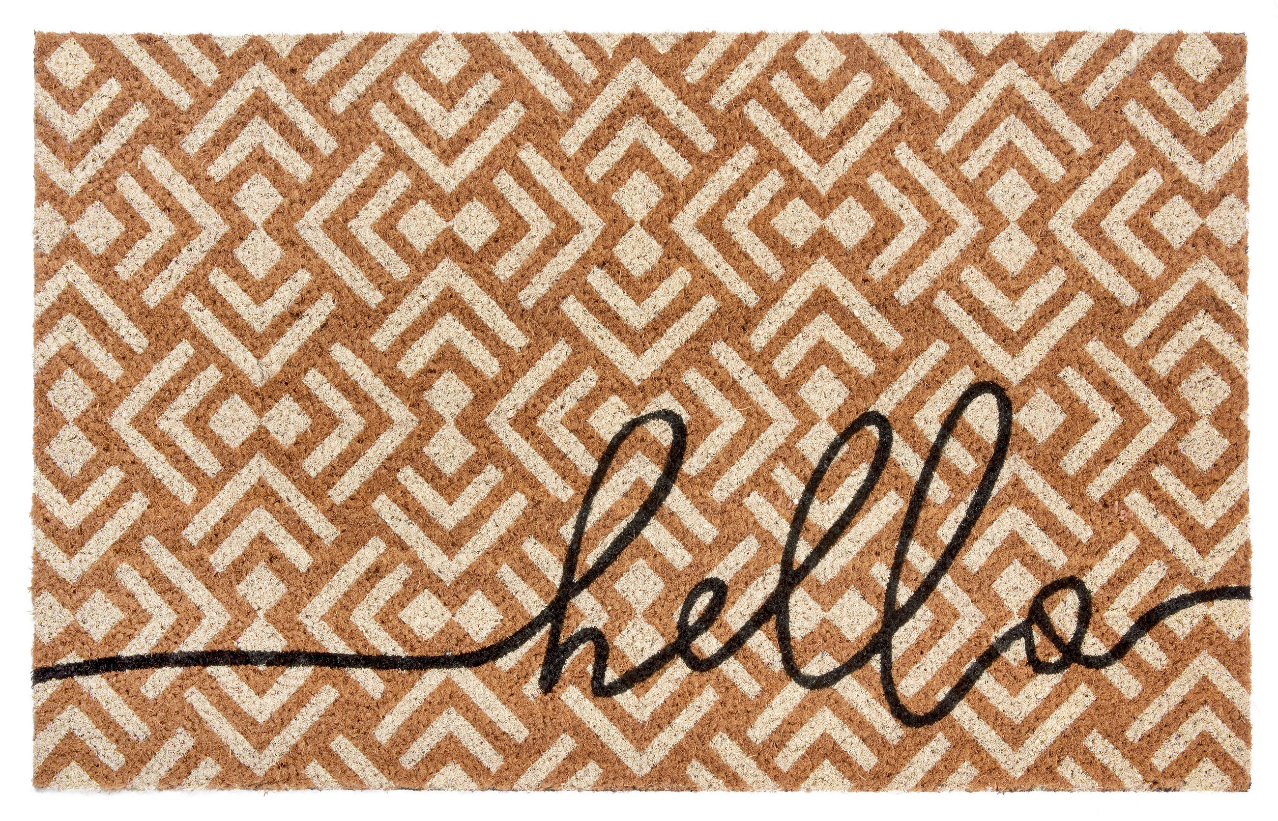 KOKOSMATTE 45/75 cm Mix Mats  - Hellbraun/Schwarz, Basics, Naturmaterialien/Kunststoff (45/75cm) - Hanse Home