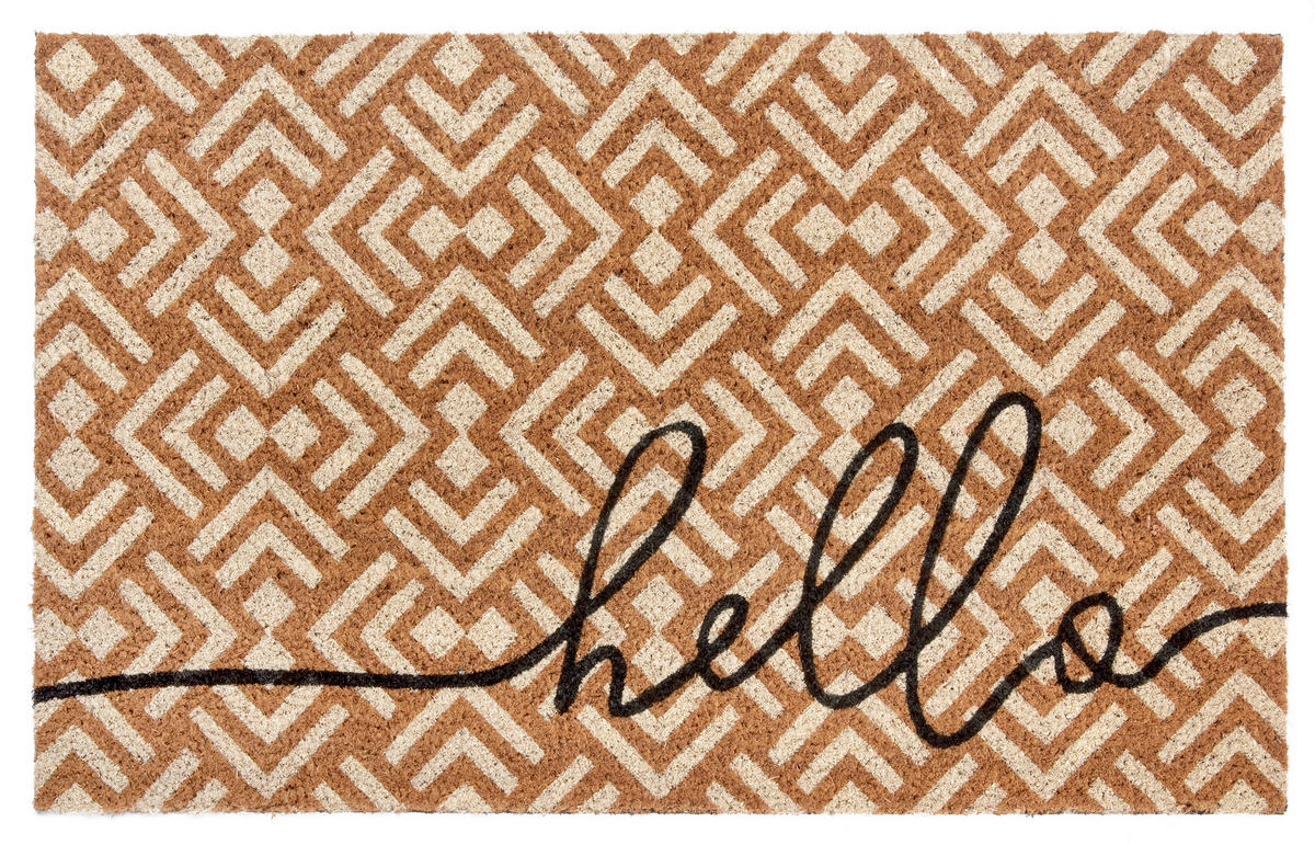 KOKOSMATTE 45/75 cm Mix Mats  - Hellbraun/Schwarz, Basics, Naturmaterialien/Kunststoff (45/75cm) - Hanse Home